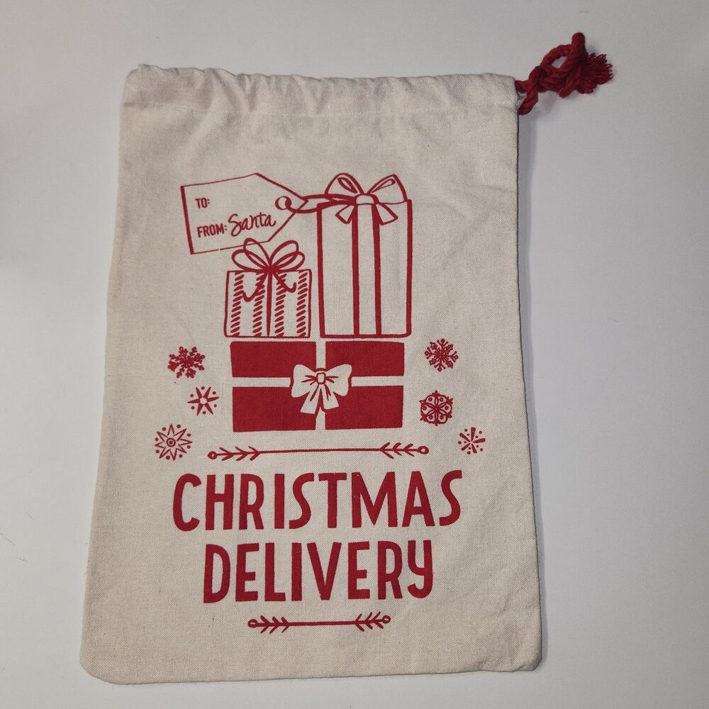 Christmas Delivery Sack "From Santa" Unisex Canvas 10.5" x 15"